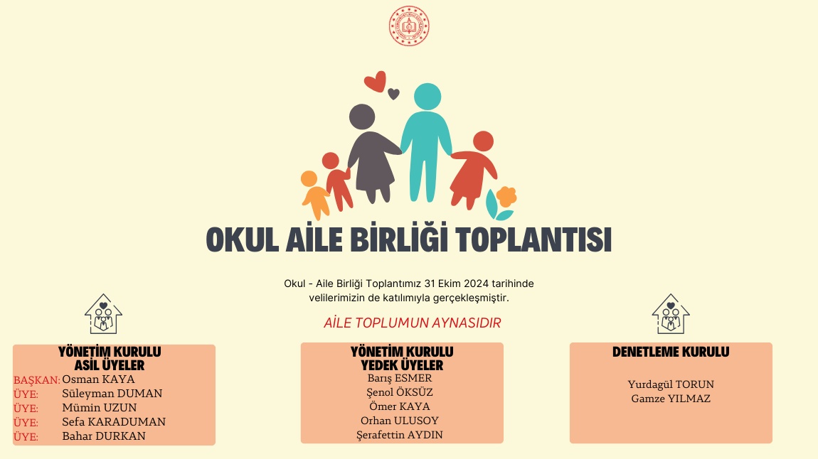 Okul Aile Birliği Toplantısı Gerçekleştirildi.